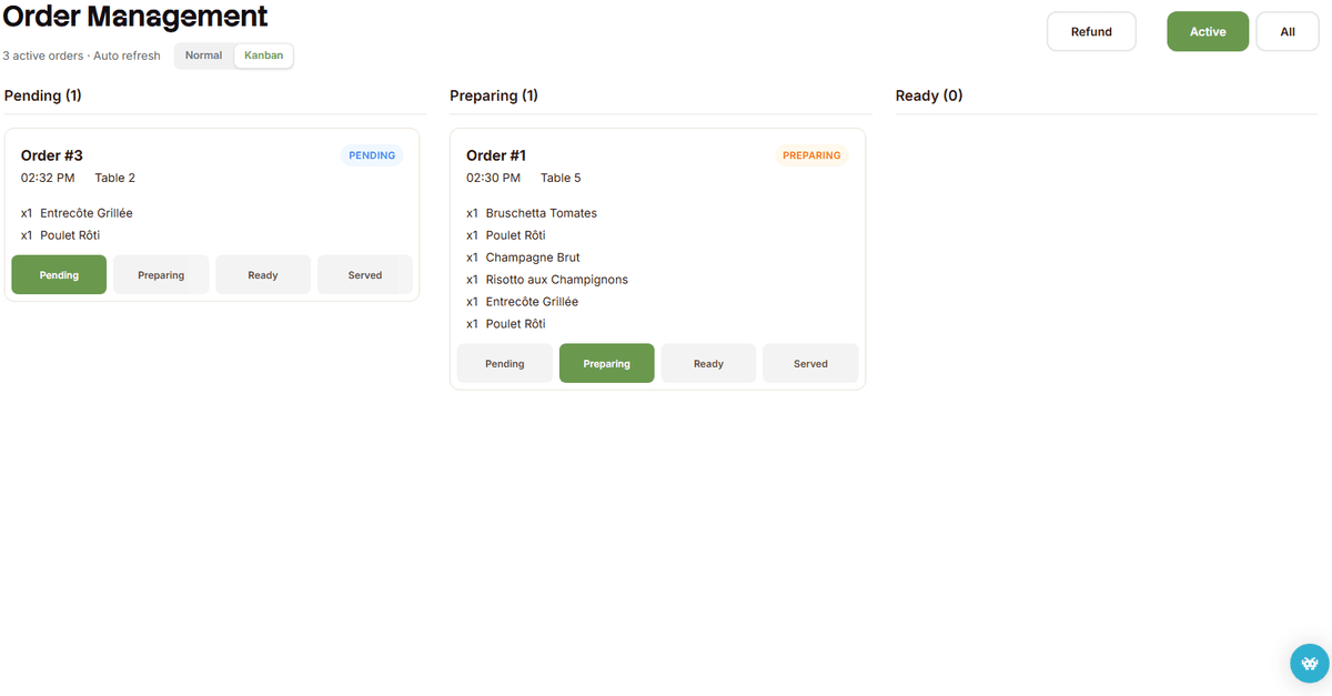 Live Order Management